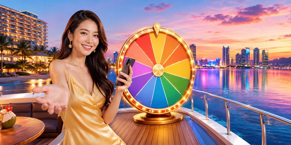 Người chơi winnita tại Đà Nẵng tham gia vòng quay may mắn bên bờ biển
