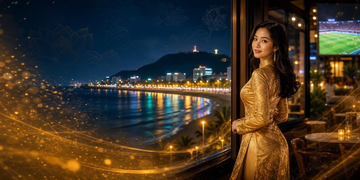 Người dùng tại Vũng Tàu mặc áo dài tham gia jackpot và nhận thưởng hoàn tiền trực tuyến